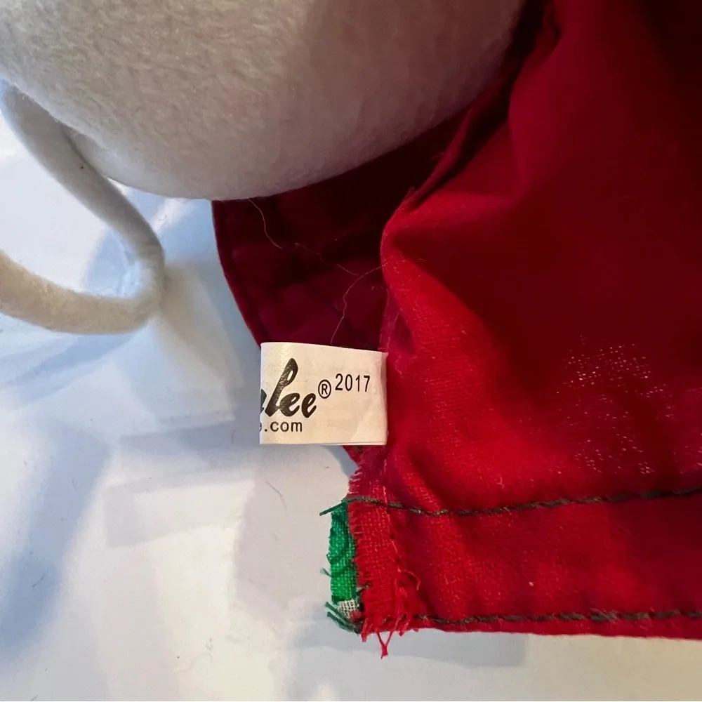 Festive Mouse Figurine in Red and Green